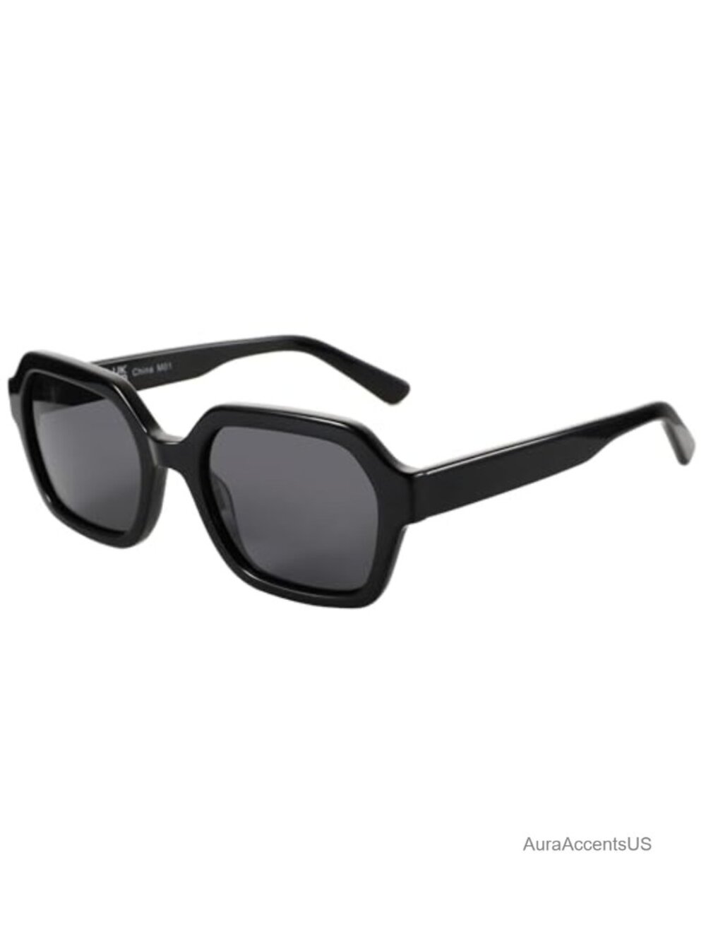 Hexagon Polarized Sunglasses UV400 Protection Retro Acetate Frame